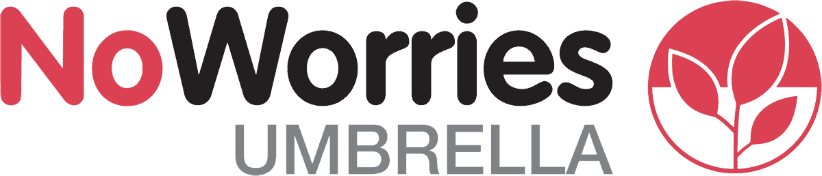 No Worries Red Umbrella logo